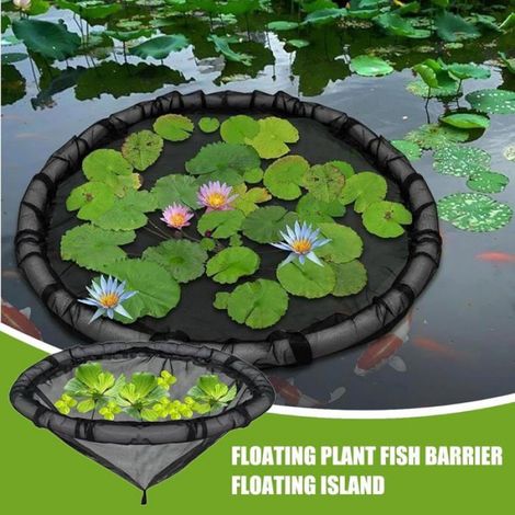 Barrière Flottante pour Étang Plantes Aquatiques Bac à Plantes Circulaire Respirant Idéal pour Jardin Terrasse Cour Intérieure Fer (1/5)