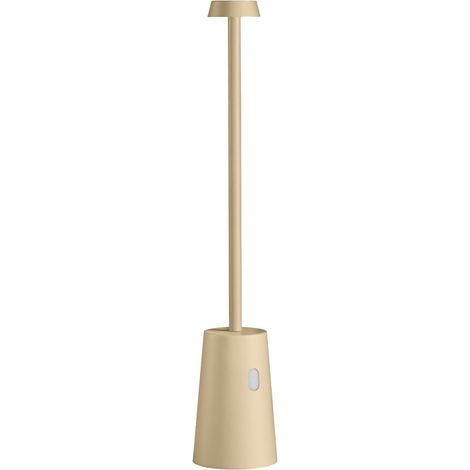 Lampada da tavolo led ricaricabile IP54 mod. Tag colore avorio