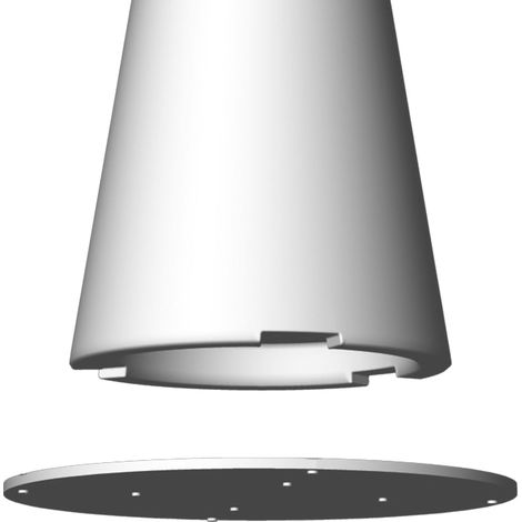 Piastra fissaggio a suolo per tavolo alto h110 Tiffany