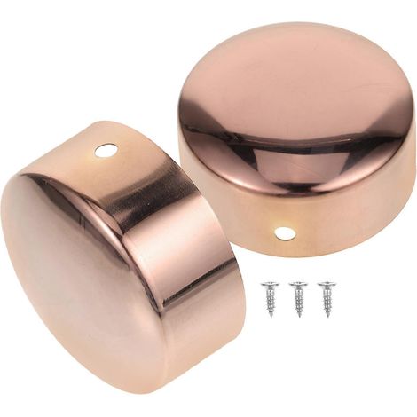2 embouts de main courante en acier inoxydable, couvercles d'extrémité de main courante, embouts d'extrémité de main courante d'escalier (1/5)