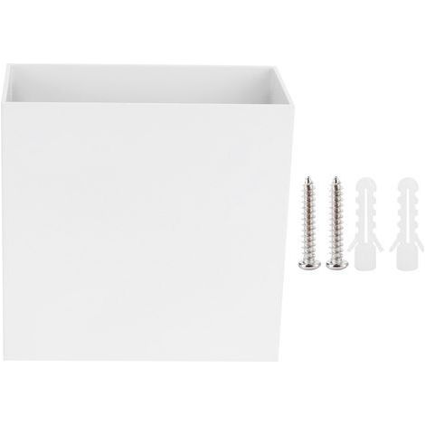 Applique Murale LED 7W Intérieur Carré Lampe Chambre Couloir Porche Balcon Décoration 100265V (White ShellWarm Light) (1/5)