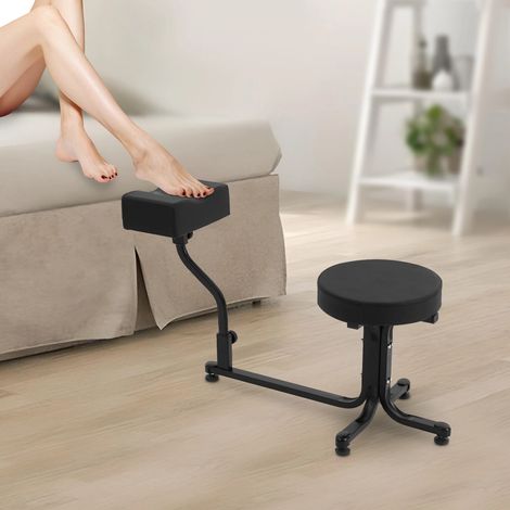 Nagelshop Fußtherapie Stuhl, Fußhockel für Spa-Schönheitssalon mit Fußpedalen, Multifunktions-Fußtherapie-Hocker, kann 100kg tragen