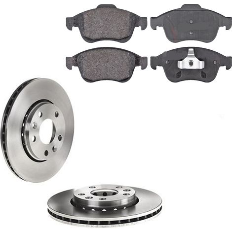 KIT FRENI ANTERIORI compatibile con NISSAN TERRANO (D10) - DISCHI + PASTIGLIE OEM: P 68 050 / 17976 , 18161 /SOSTITUZIONE DIRETTA/BASSA POLVERE/SILENZIOSO (1/5)