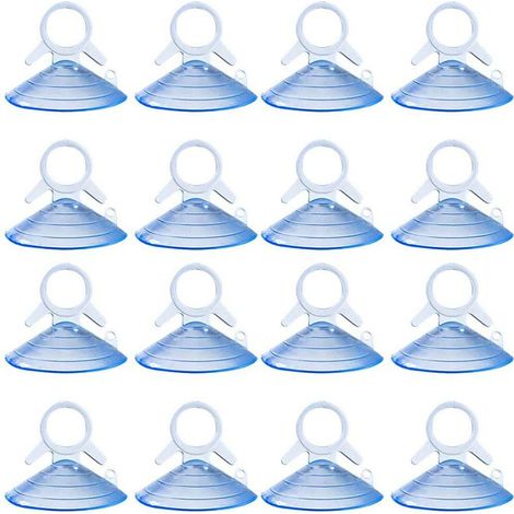 Lot de 40 ventouses rondes en PVC transparent sans crochets pour voiture, pare-soleil, fenêtre, salle de bain, cuisine (1/5)