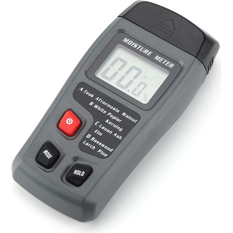 Digitales LCD-Holzfeuchtemessgerät, Holzfeuchtemesser, Feuchtigkeitsdetektor (1/5)