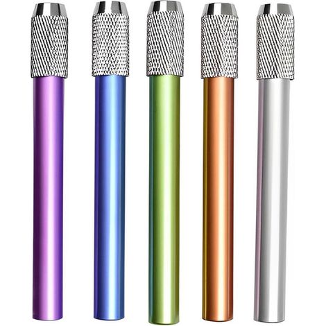 Rallonge de crayon réglable en aluminium en 5 parties, pour l'esquisse, le dessin et l'écriture (1/2)