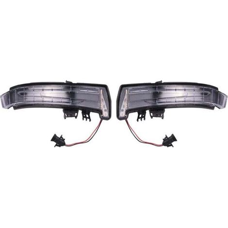 Clignotants Rétroviseur Compatible W204 W212 W221 E350 GLK350 S450 E300 E550 Paire-Crezuo (1/4)