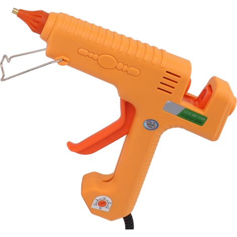 Pistolet à colle chaude 300 W, mini pistolet à colle chauffant pour bricolage, réparations à la maison, école, arts et décoration. (1/5)
