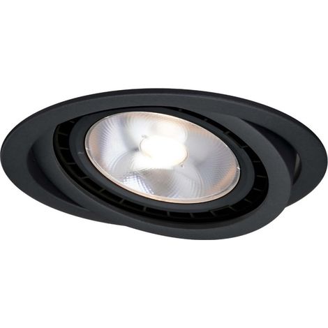 Light Prestige Nero faretto incasso tondo orientabile GU10 nero