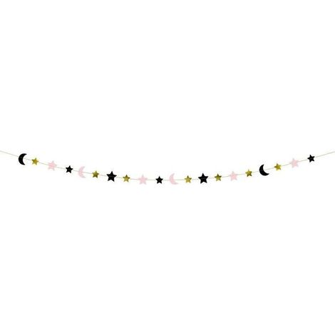 Sternen- und Mondgirlande, Mix, 1,9 m (1/4)