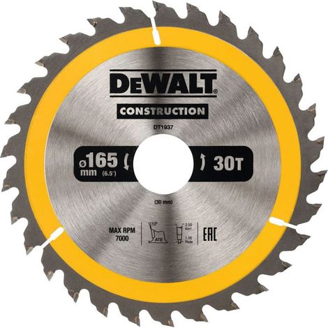 Dewalt Sägeblatt 165x30mmx30z