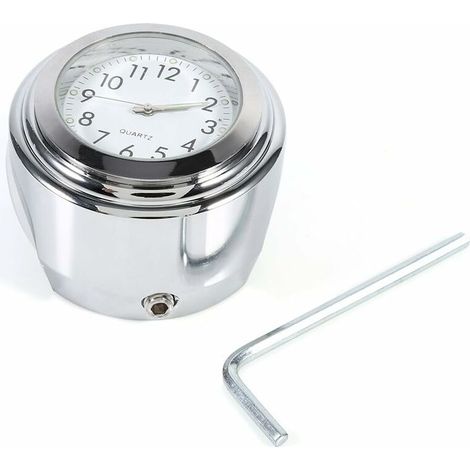 Monture de Guidon de Moto avec Chronomètre Horloge de Guidon de Moto Etanche (1/5)