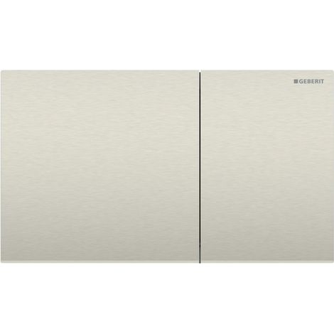 Plaque Geberit Sigma70 carrée DT acier nickel brossé - GEBERIT 115.622.ID.1 (1/2)