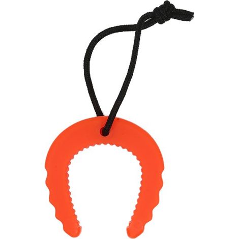 Orangefarbene Anti-Klemm-Türstopper aus Gummi, Türblock mit Nylonseil – tragbare Türstopper für Feuerwehrleute, Anti-Slam-Tür