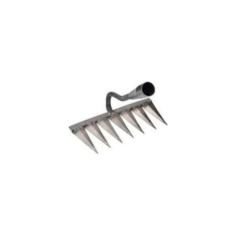 Râteau à tapis désherbage houe râteau outil agricole désherbage scarificateur artefact outils agricoles (7 dents) (1/5)