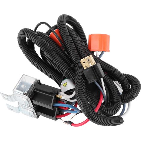 Kit de faisceau de câblage pour phares 2 pièces, amplificateur d'éclairage 12V 40A 55W, relais de phare, boost de luminosité, connecteur de lampe. (1/5)