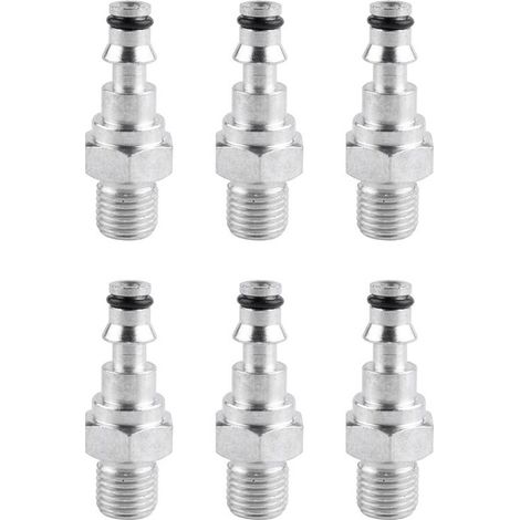 Compatibile con 6 adattatori per tubi flessibili a connessione rapida per idropulitrici/pistole a spruzzo come Lavor Vax, connettori rapidi incassati M14.