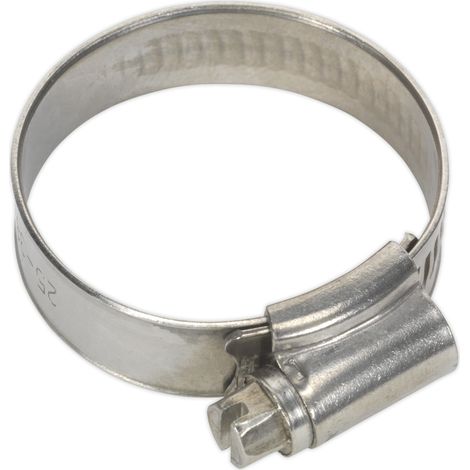 Sealey SHCSS1A Stainless Steel Hose Clip 25-38mm - Pack of 10