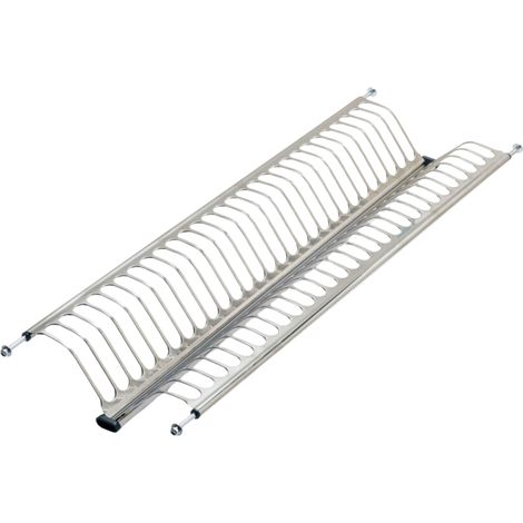 Escurreplatos de Acero Inoxidable de Cocina en Color Gris para Módulos Altos de 80 cm con Medidas 79x12x25 cm
