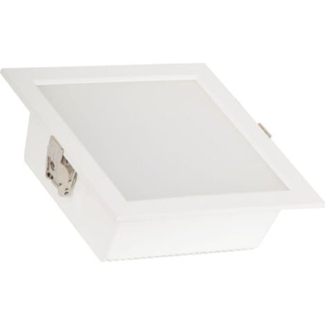 Lampada incasso bagno quadrata bianca LED 18W Maxlight