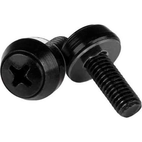 Startech CABSCREWSM6B vis de montage M6 x 12 mm noir