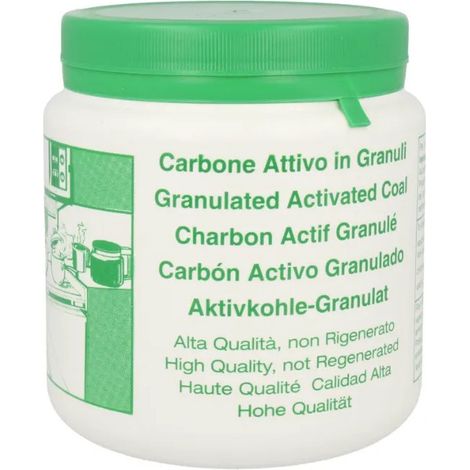 Carbón activo granulado para campanas extractoras, 500 g.