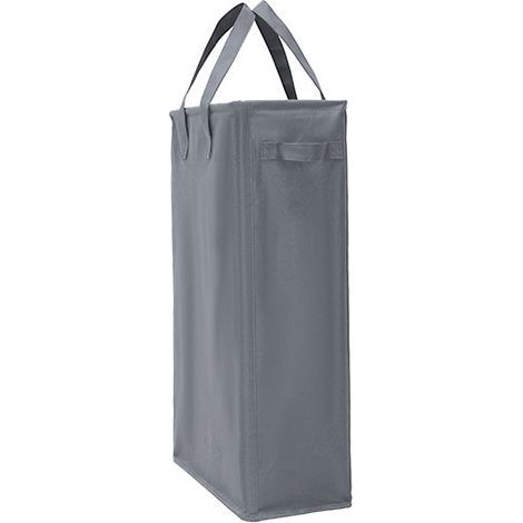 45L Laundry Baskets with Handles(Dark Grey), Foldable Slim Laundry Hamper Oxford Cloth Laundry Bag Rectangular Laundry Baskets Storage Bag for Bathroom 39x19x60CM