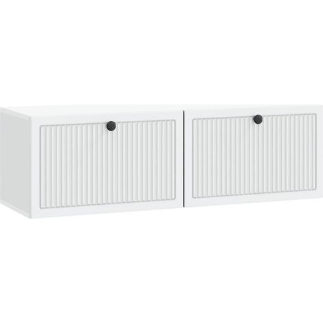 Wandmontierter TV-Schrank Weiß 98 x 31 x 30 cm Holzwerkstoff vidaXL