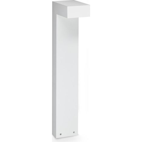 Ideal Lux Lampada da terra Sirio 1 luce LED integrato IP65 bianco metallo/vetro