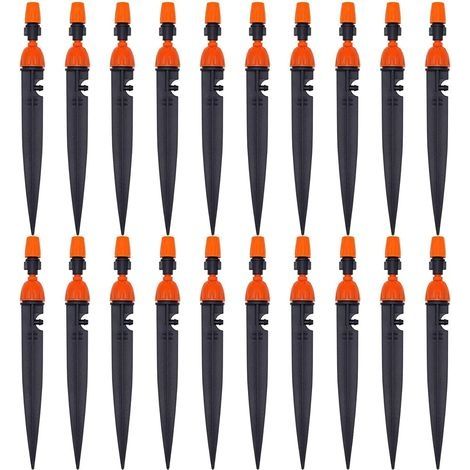 Réglable d'irrigation Goutte à Goutte buse d'irrigation des Plantes de Jardin 360 degrés goutteur atomiseur équipement de Refroidissement/d'irrigation(20 Pack)