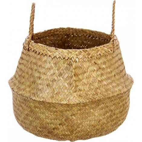 Cesta plegable de caña natural de 43,5x29 cm (1/10)