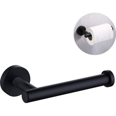 Portarrollos de papel higiénico de acero inoxidable, redondo, semiabierto, para montaje en pared, ideal para baño y cocina. (1/4)