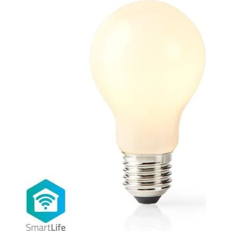 Ampoule LED Intelligente Wi-Fi / E27 / A60 / Blanc chaud / à variation- NEDIS - (1/4)