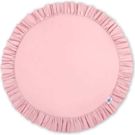 Krabbeldecke mit Rüschen - Altrosa (1/5)