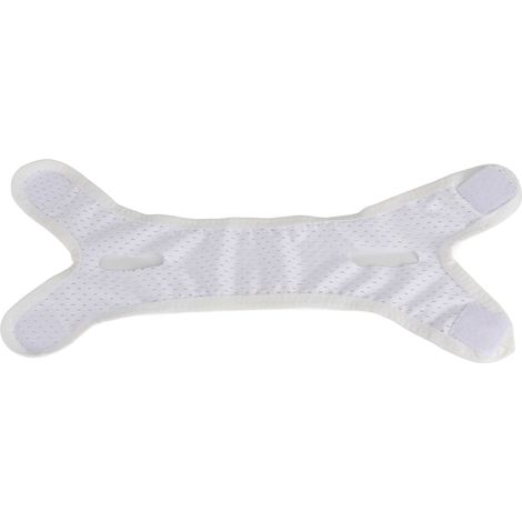 Sangle de Soutien de Mâchoire Anti-Ronflement pour Adultes - Strap Respirant et Confortable (Blanc) (1/5)
