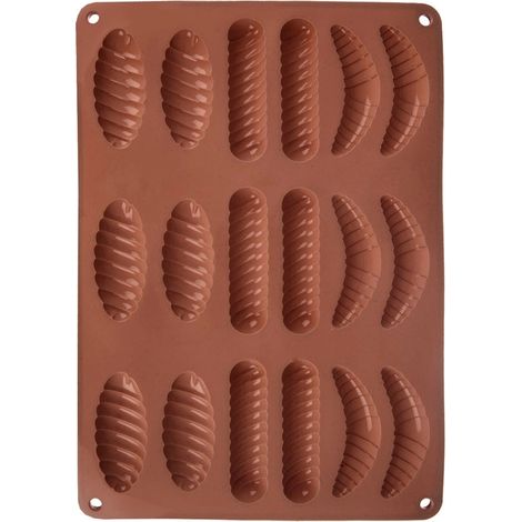 Silicone Cookie & Praline Mold, Brown, 33x24.5x1 cm (1/5)