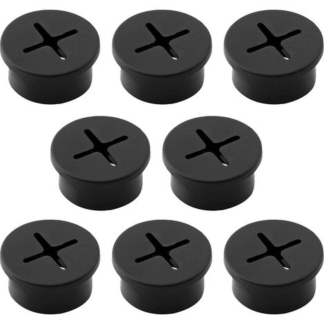 Set mit 8 wasserdichten und staubdichten Kabeltüllen aus Gummi für Büro und Zuhause – JINFGERNE – Kabelschutz und -organisation, einfache Installation, ideal für Zuhause und Büro (1/5)