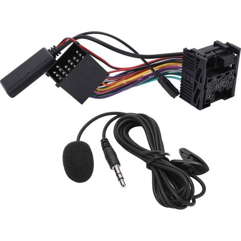 Adaptateur Bluetooth 10 broches AUX, compatible BMW E46 3-Series, avec microphone (1/5)