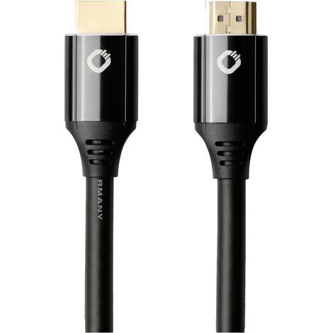 Oehlbach HDMI Cavo Spina HDMI-A, Spina HDMI-A 5.00 m Nero D1C92496 UHD 8K,, contatti connettore dorati Cavo HDMI (1/5)