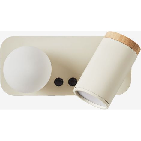 SKLUM Wandleuchte mit 2 Lichtpunkten Amaranto Beige Tapioca (1/5)