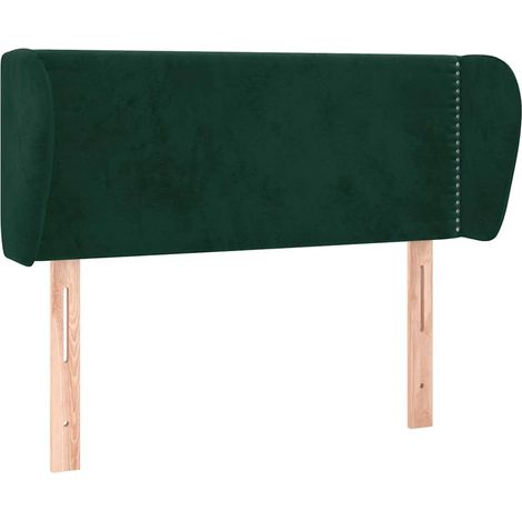Maison Exclusive - Testiera ad Orecchio Verde Scuro 103x23x78/88 cm in Velluto