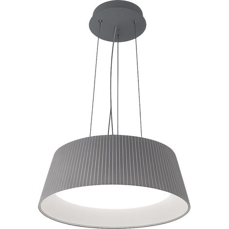 TrAdE Shop Traesio - Lampadario A Led 36 Watt 3240lm Ip20 A Sospensione Grigio Tecnologia Cct Switch B83-g3c - (1/5)