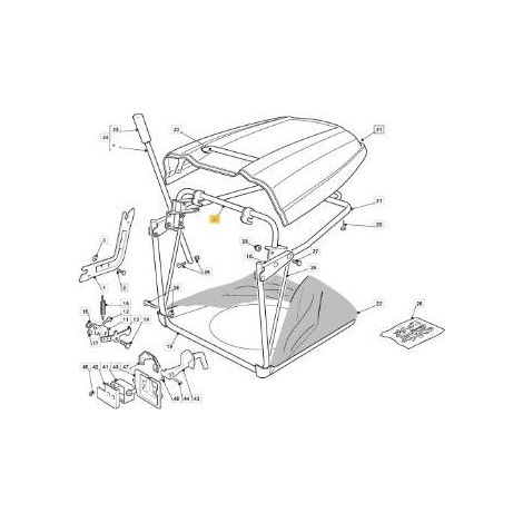 TELAIO AGGANCIO SACCO VNN NJ92 ORIGINALE STIGA - 382800103/0