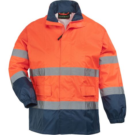 Ensemble de pluie haute visibilité HI-WAY orange fluo/marine TXL - COVERGUARD - 7HWROXL (1/9)