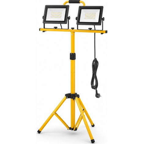 Projecteur LED Double 70W sur Trépied Étanche Extérieur 5 m (1/5)