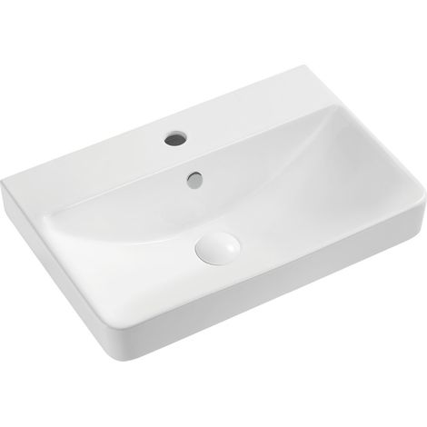 Primaster Waschbecken Keramik Elina 60 x 45 cm weiß