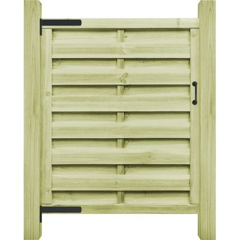 Porte de jardin，Portail de jardin，Portillon Bois de pin imprégné 100x125 cm Vert CFW27534