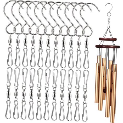 40 Stück Wirbelnde Windspinner Drehhaken S förmige Und