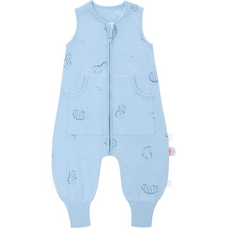 Gigoteuse d'été a Pieds pour bébé 0,5 TOG, 100% Coton Sac de Couchage pour Bébé, Gigoteuse avec Jambes et Poches pour Bébé, Turbulette d'été avec Pieds (1/5)