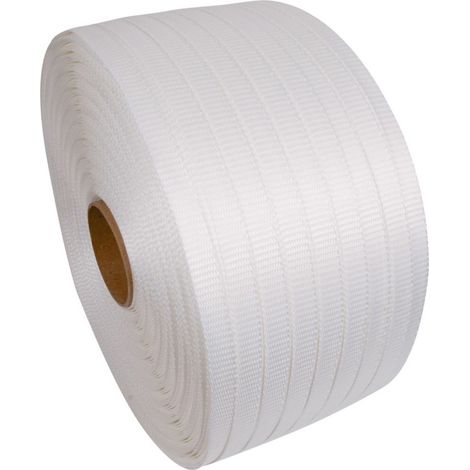 Feuillard textile collé renforcé - Largeur de 25 mm 25mmx400m - COLIS 1 BOBINE